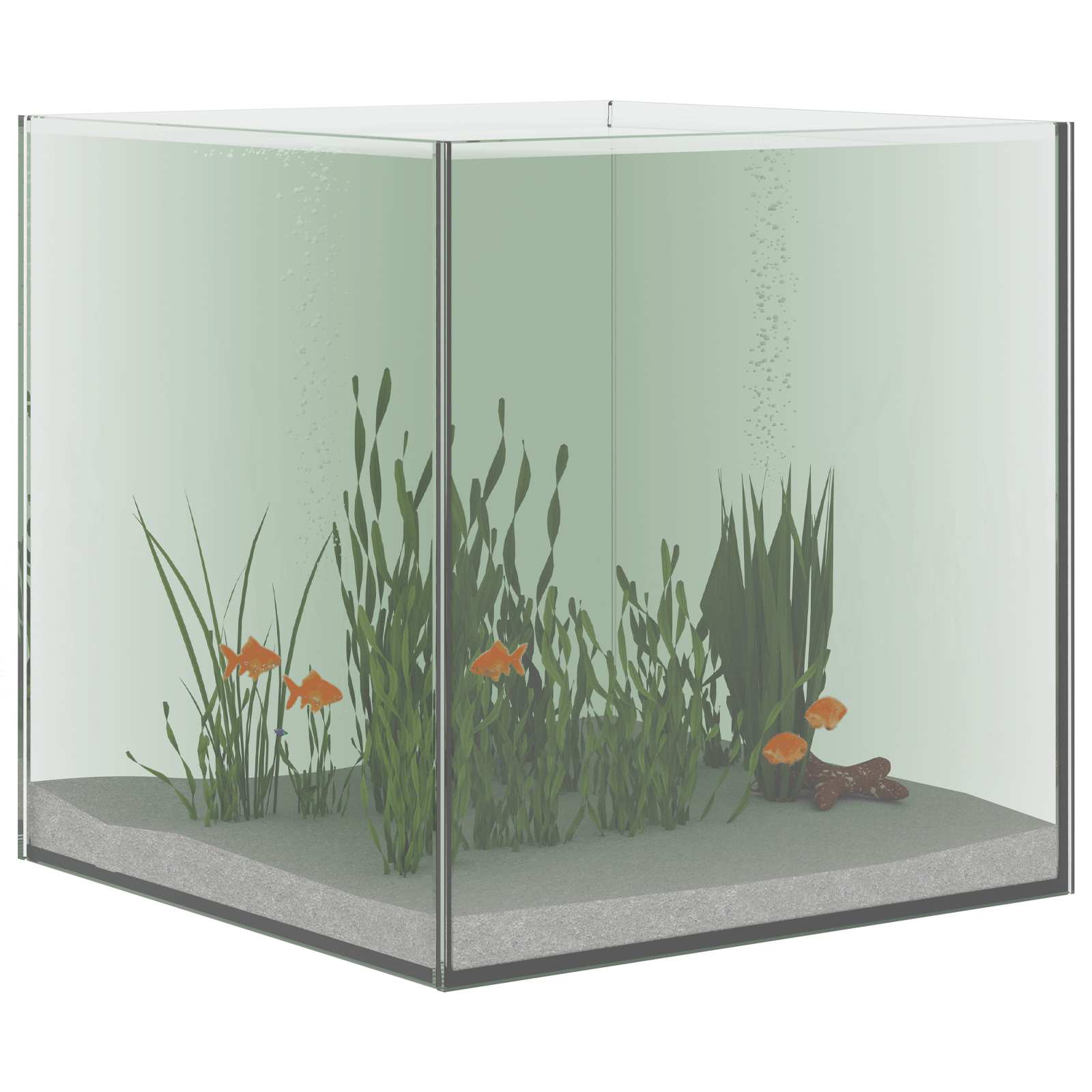 Vidaxx aquarium avec rangement transparent 30 x 30 x 30 cm verre
