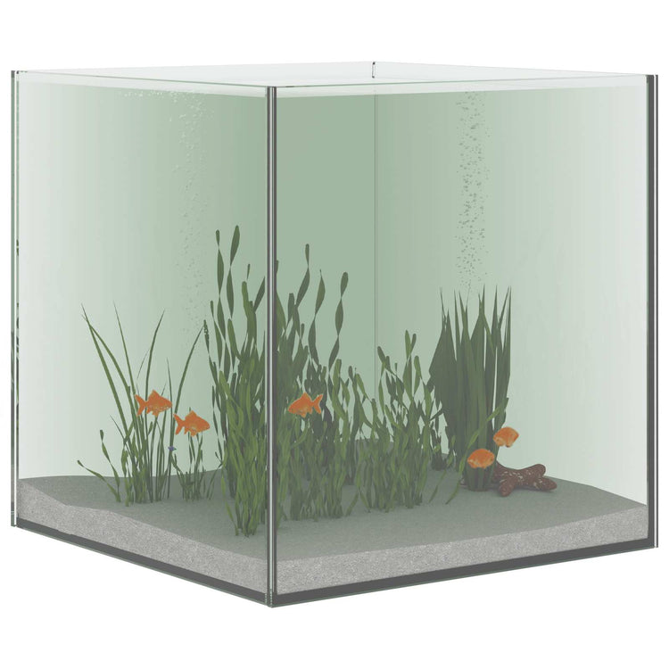 Vidaxx aquarium avec rangement transparent 30 x 30 x 30 cm verre