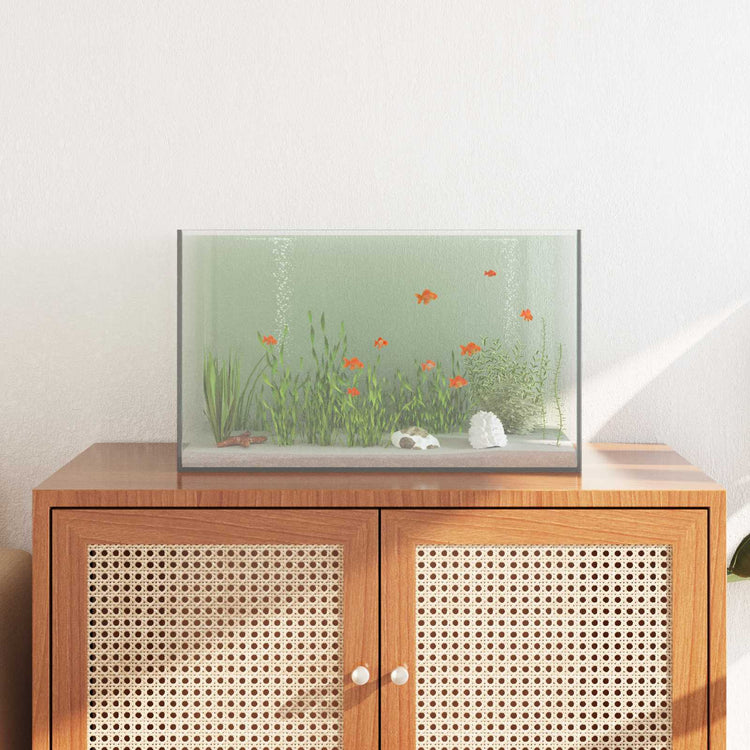 Vidaxx aquarium avec rangement transparent 50 x 30 x 30 cm verre