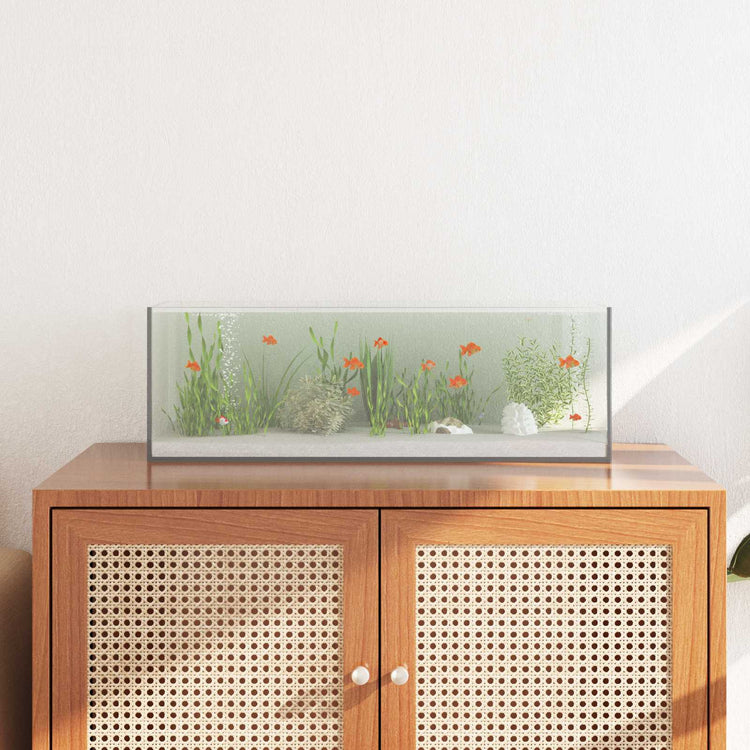 Vidaxx aquarium avec rangement transparent 60 x 20 x 20 cm verre