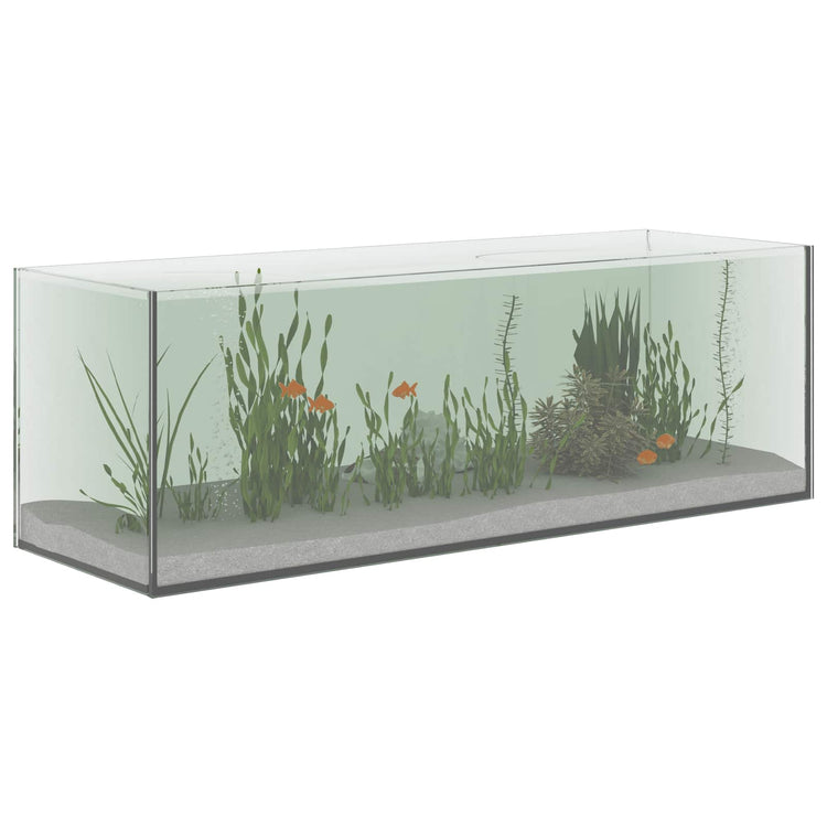 Vidaxx aquarium avec rangement transparent 60 x 20 x 20 cm verre