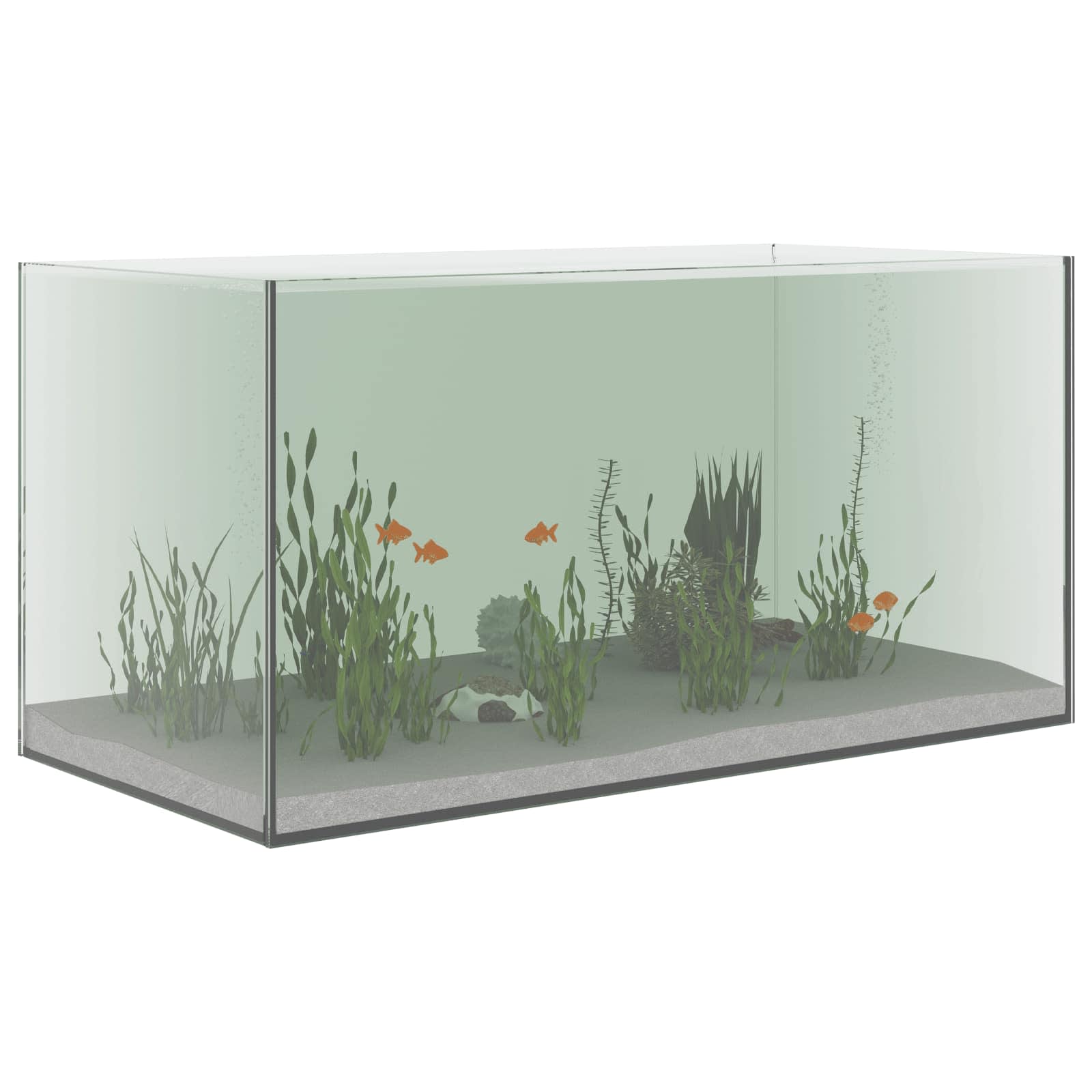 Vidaxx aquarium avec rangement transparent 60 x 30 x 30 cm verre