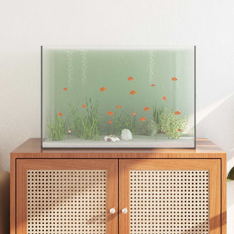 Vidaxx aquarium avec rangement transparent 60 x 35 x 40 cm verre