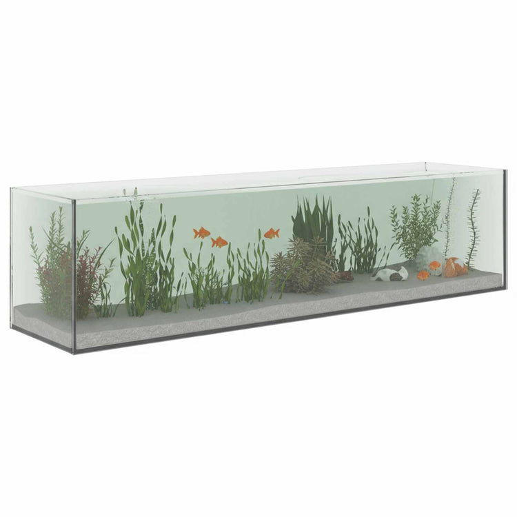 Vidaxx aquarium avec rangement transparent 80 x 20 x 20 cm verre