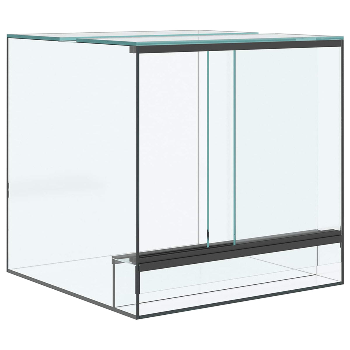 Vidaxx terrarium avec rangement transparent 30 x 30 x 30 cm verre