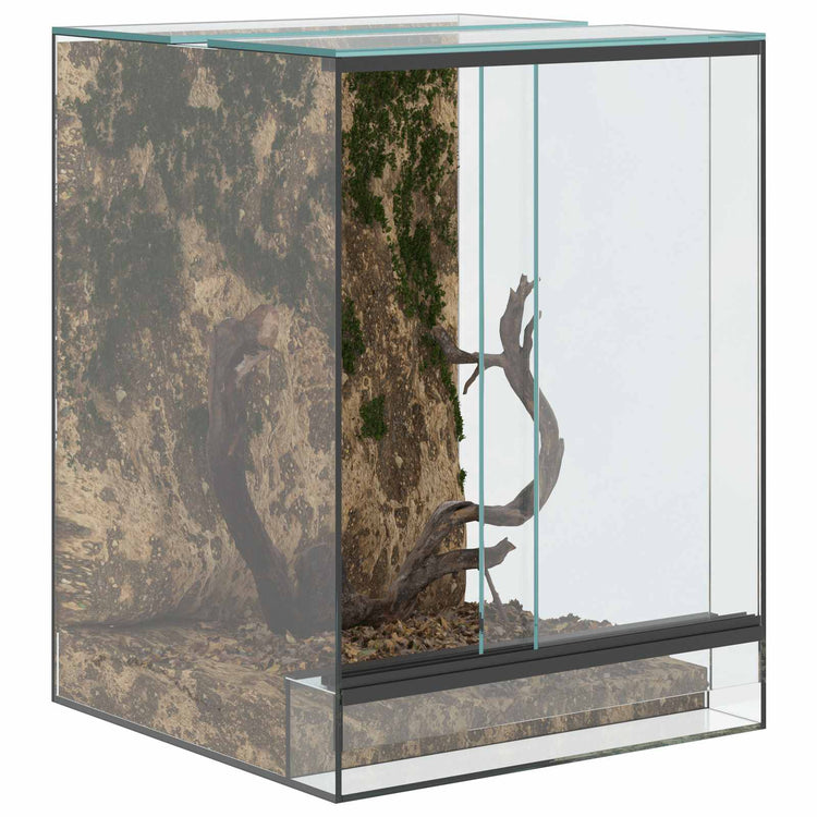 Vidaxx terrarium avec rangement transparent 30 x 30 x 40 cm verre
