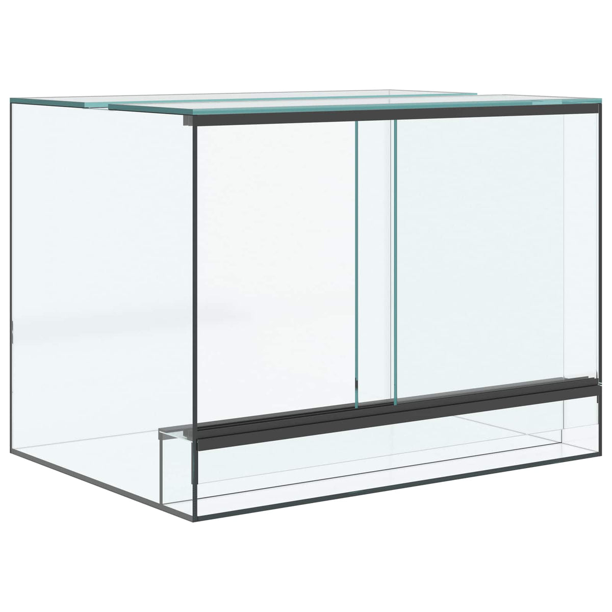 Vidaxx terrarium avec rangement transparent 40 x 30 x 30 cm verre