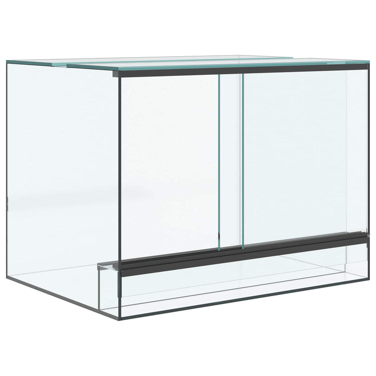 Vidaxx terrarium avec rangement transparent 40 x 30 x 30 cm verre