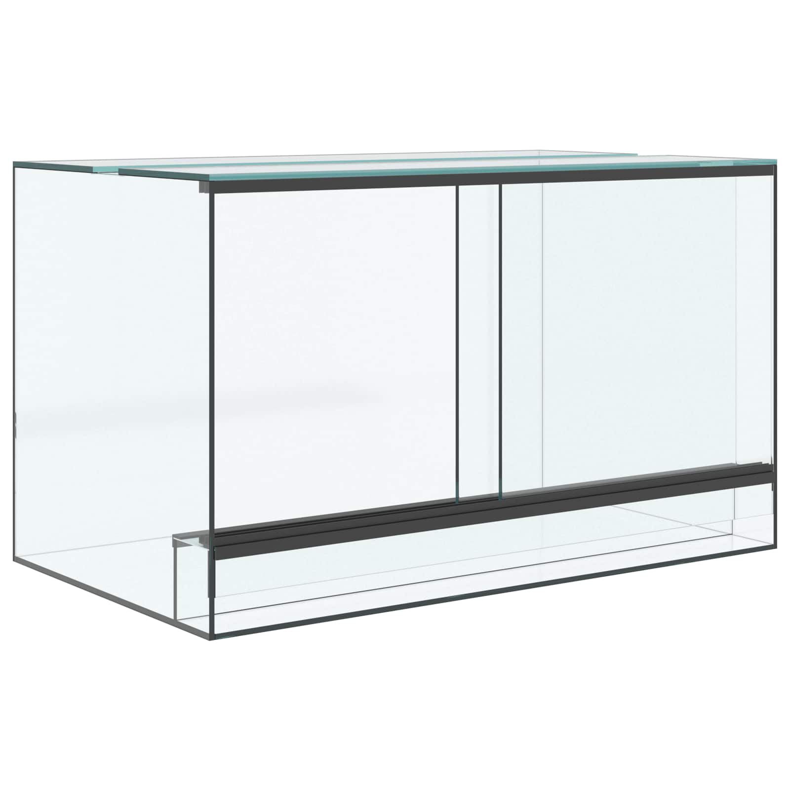 Vidaxx terrarium avec rangement transparent 50 x 30 x 30 cm verre