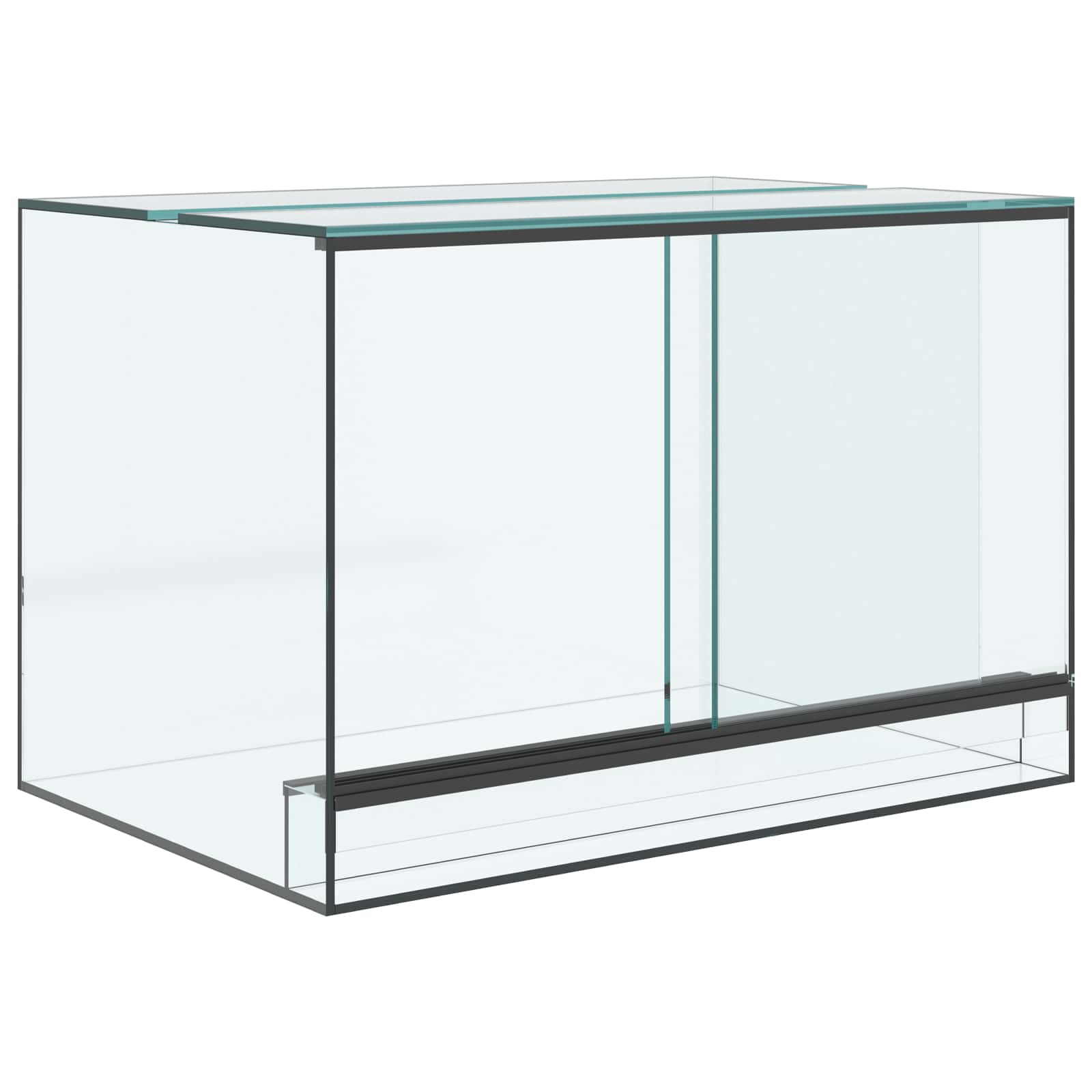 Vidaxx terrarium avec rangement transparent 60 x 40 x 40 cm verre