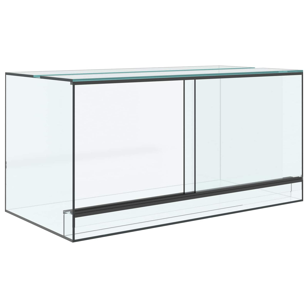 Vidaxx terrarium avec rangement transparent 80 x 40 x 40 cm verre