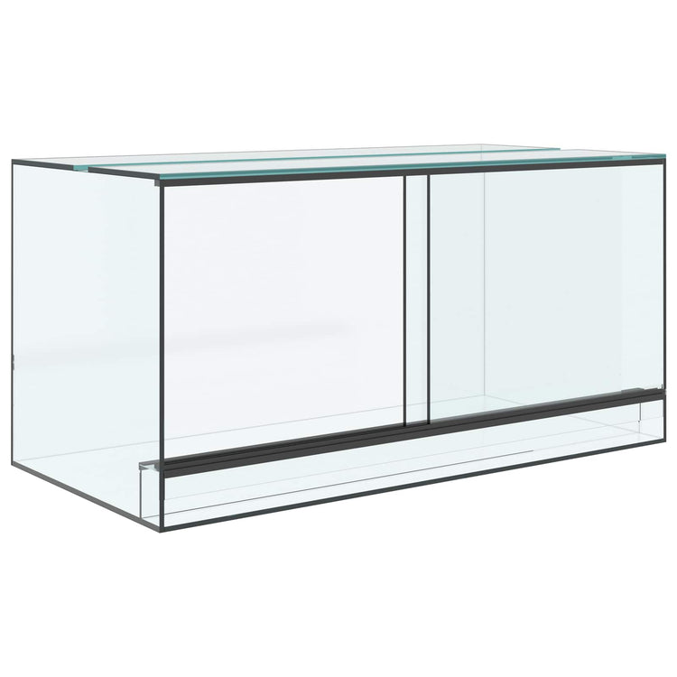 Vidaxx terrarium avec rangement transparent 80 x 40 x 40 cm verre