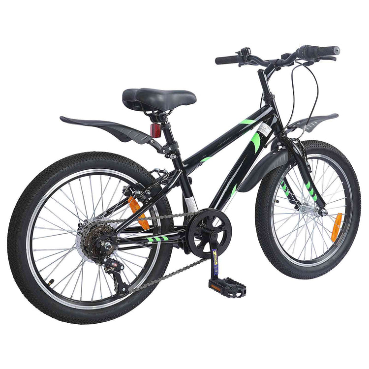 VidaXL vélo pour enfants 20 pouces 6 vitesses pour 6-11 ans noir