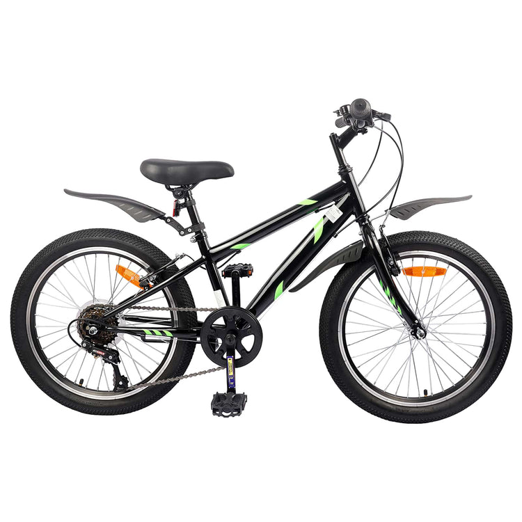VidaXL vélo pour enfants 20 pouces 6 vitesses pour 6-11 ans noir