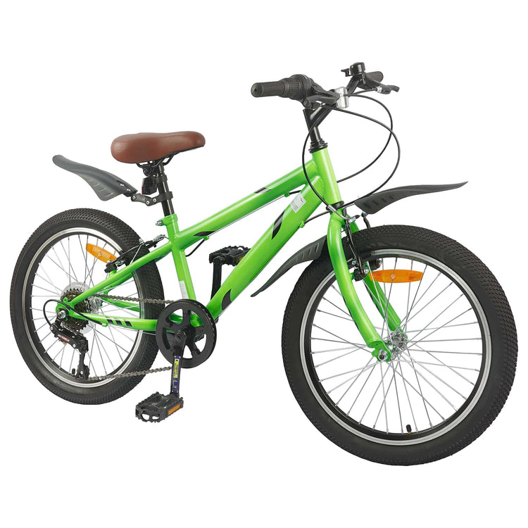 VidaXL vélo pour enfants 20 pouces 6 vitesses pour 6-11 ans vert