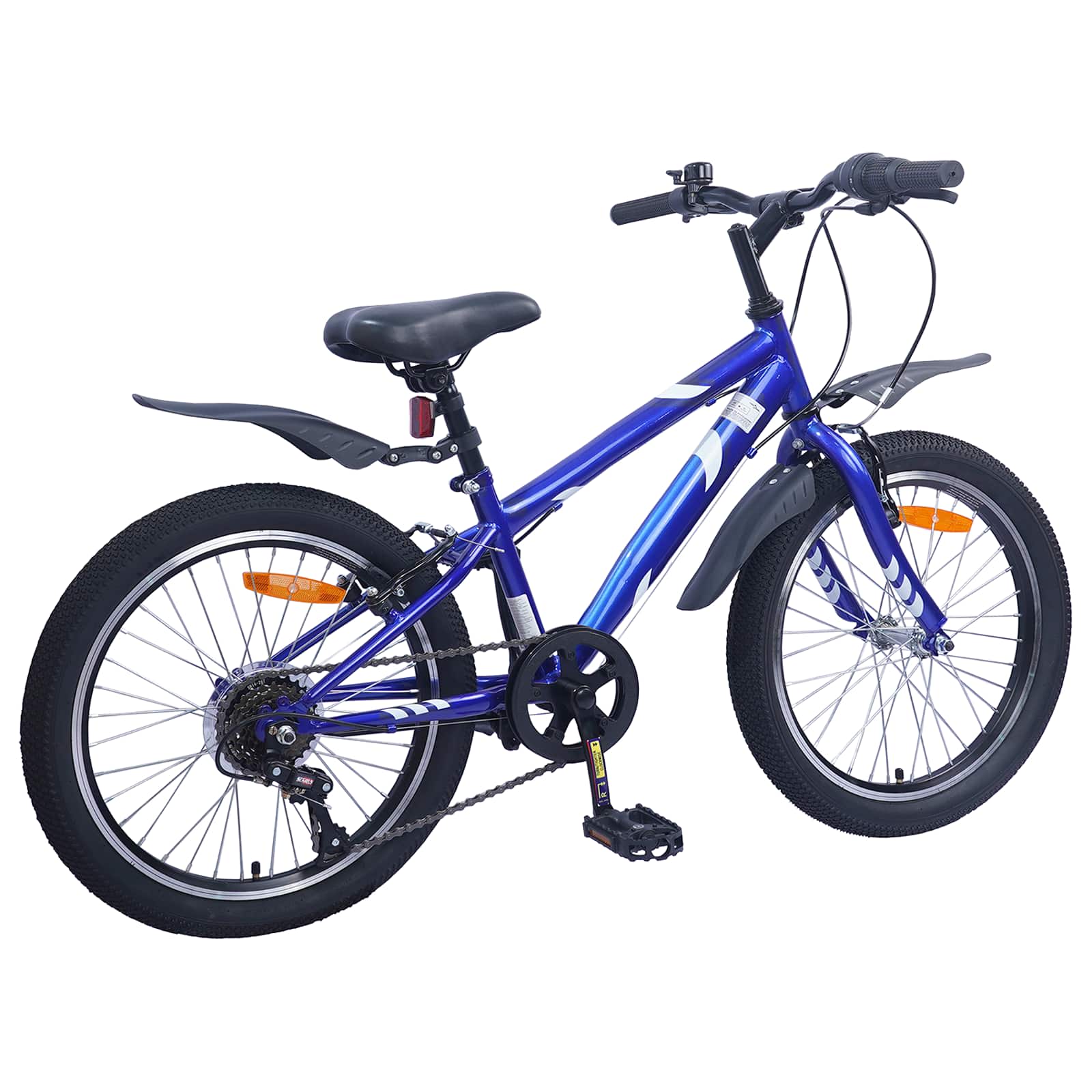 VidaXL vélo pour enfants 20 pouces 6 vitesses pour 6-11 ans bleu foncé