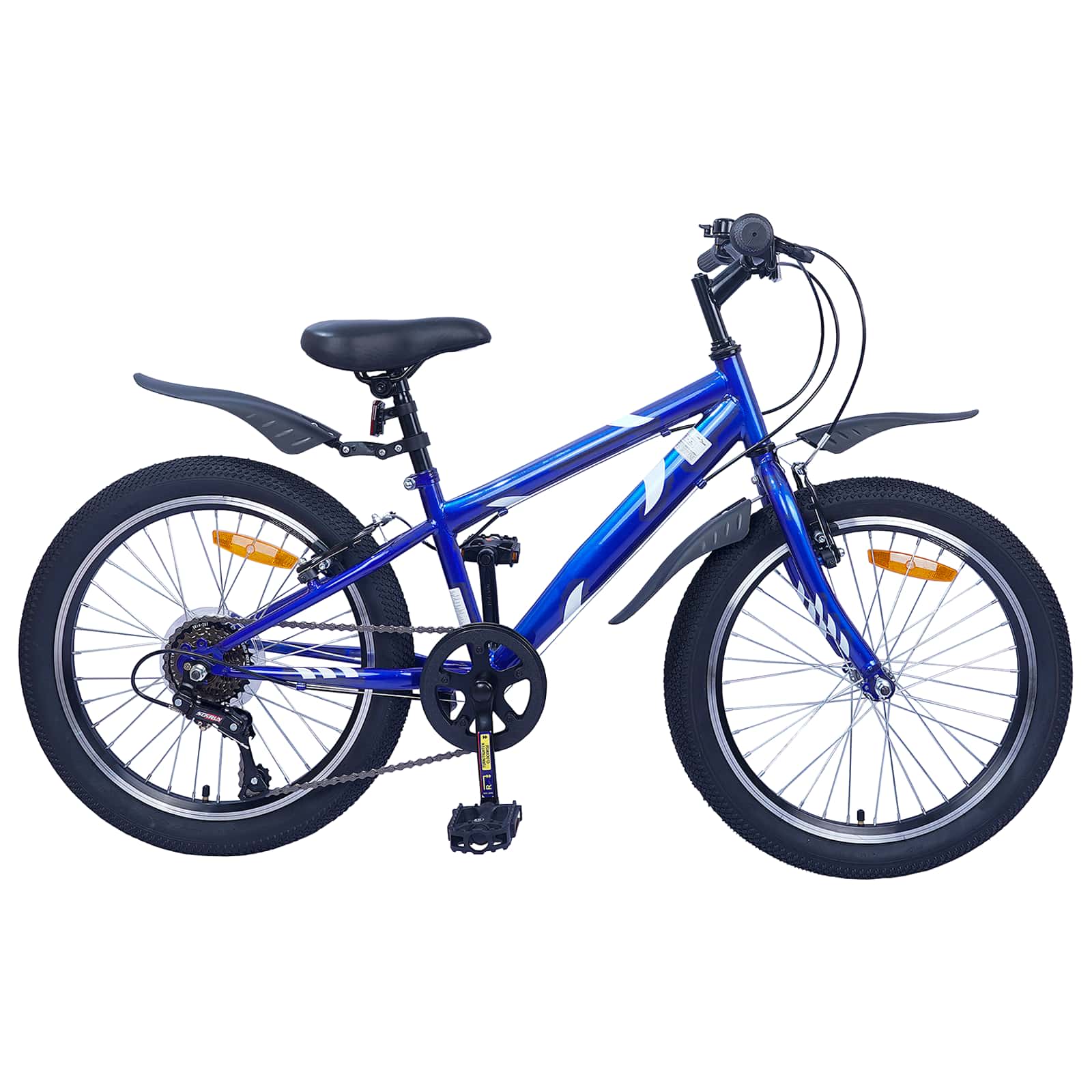 VidaXL vélo pour enfants 20 pouces 6 vitesses pour 6-11 ans bleu foncé