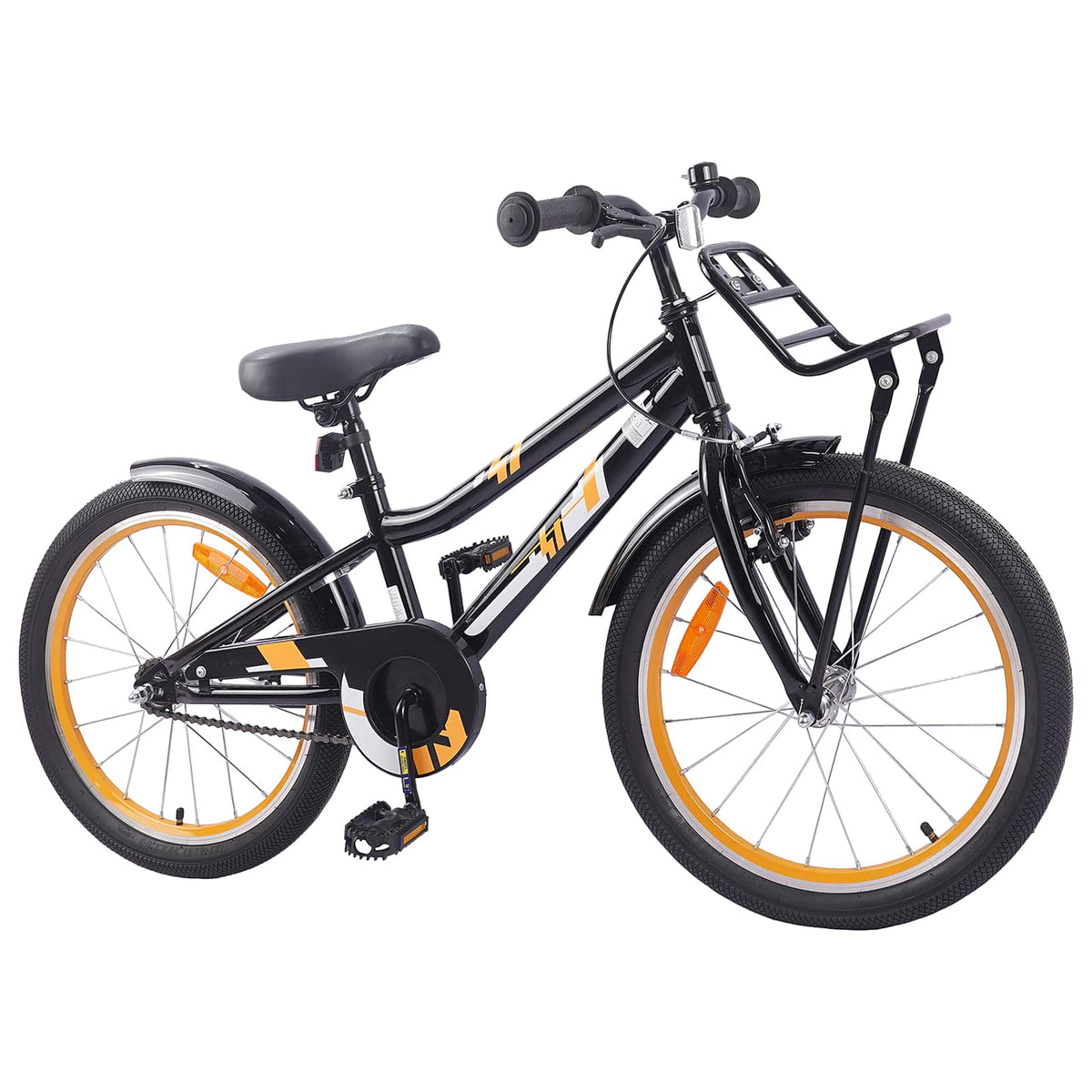 VidaXL vélo enfant 20 pouces pour 6-11 ans orange noir