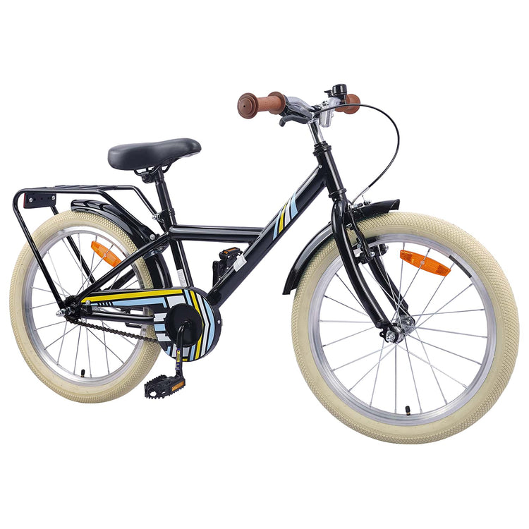 VidaXL vélo pour enfants 20 pouces pour 6-11 ans noir