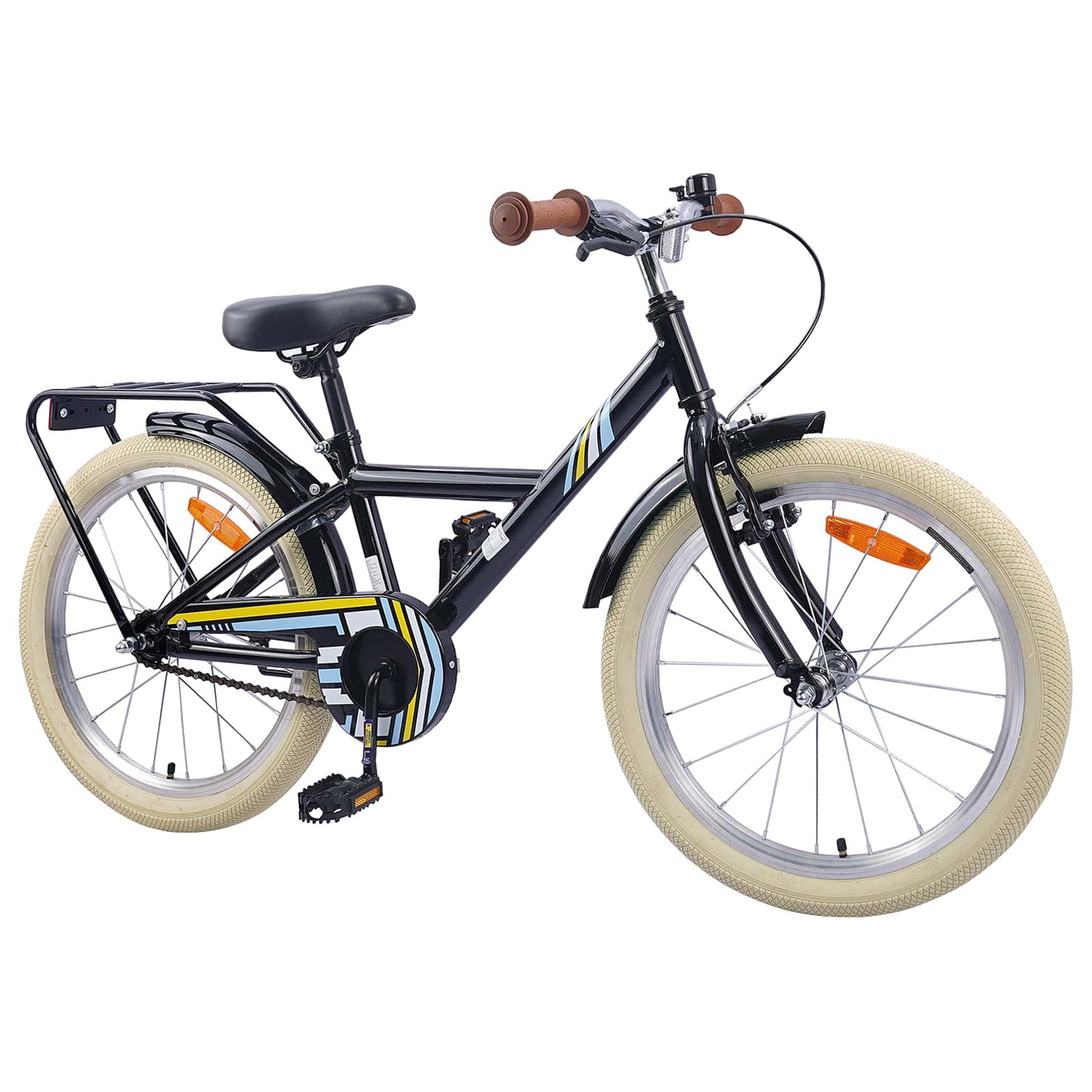 VidaXL vélo pour enfants 24 pouces pour 8-12 ans noir