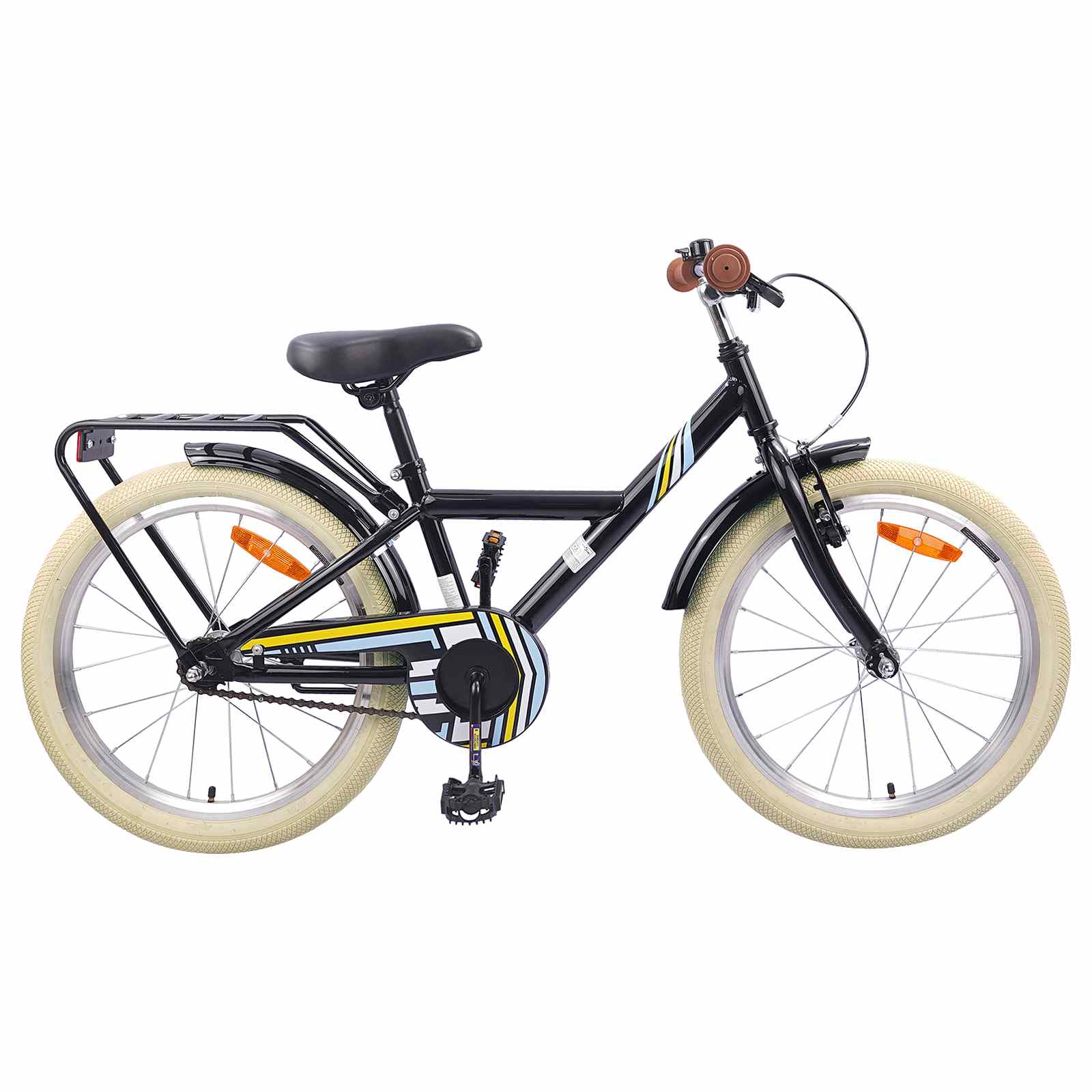 VidaXL vélo pour enfants 24 pouces pour 8-12 ans noir
