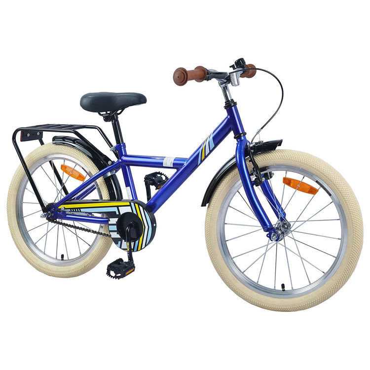 VidaXL vélo pour enfants 20 pouces pour 6-11 ans, bleu foncé