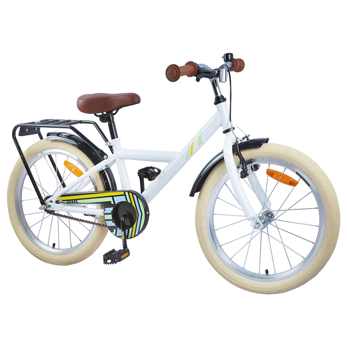 VidaXL vélo enfant 20 pouces pour 6-11 ans blanc