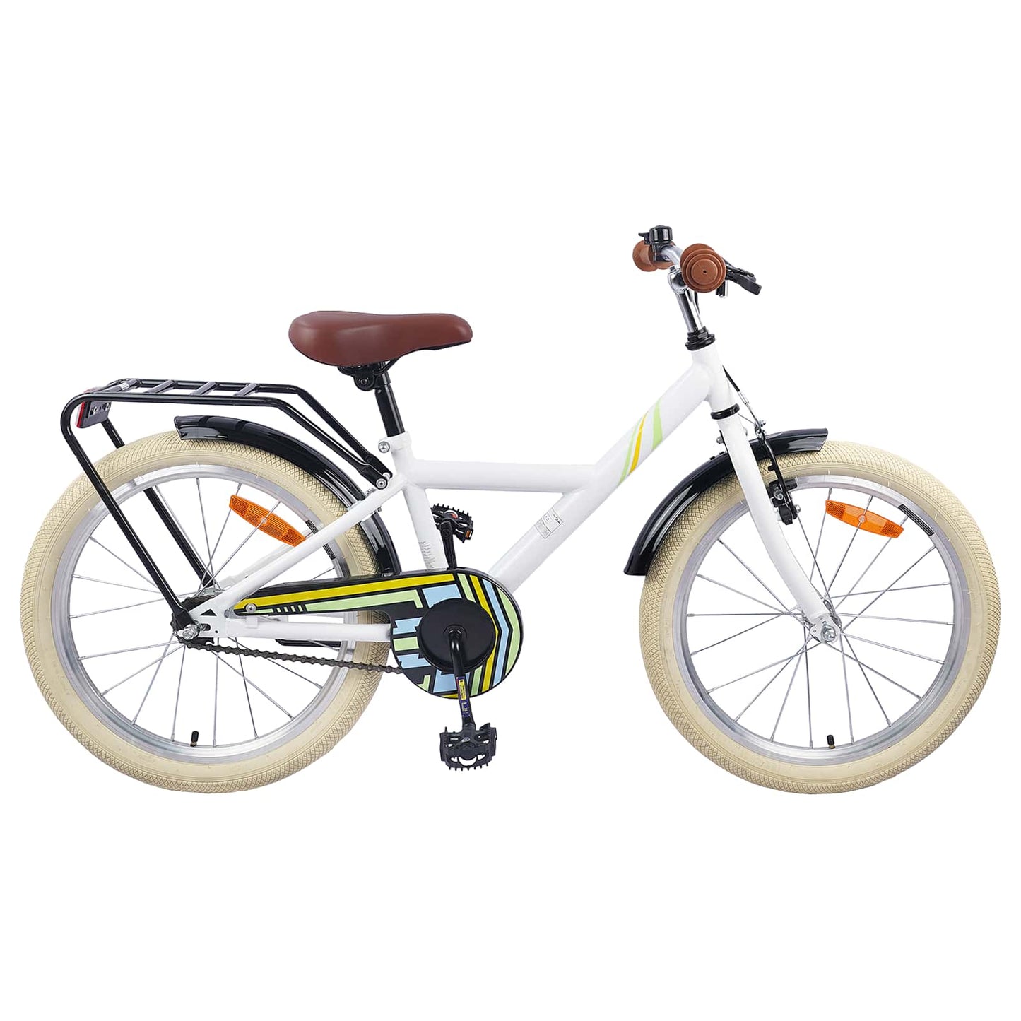 VidaXL vélo enfant 20 pouces pour 6-11 ans blanc