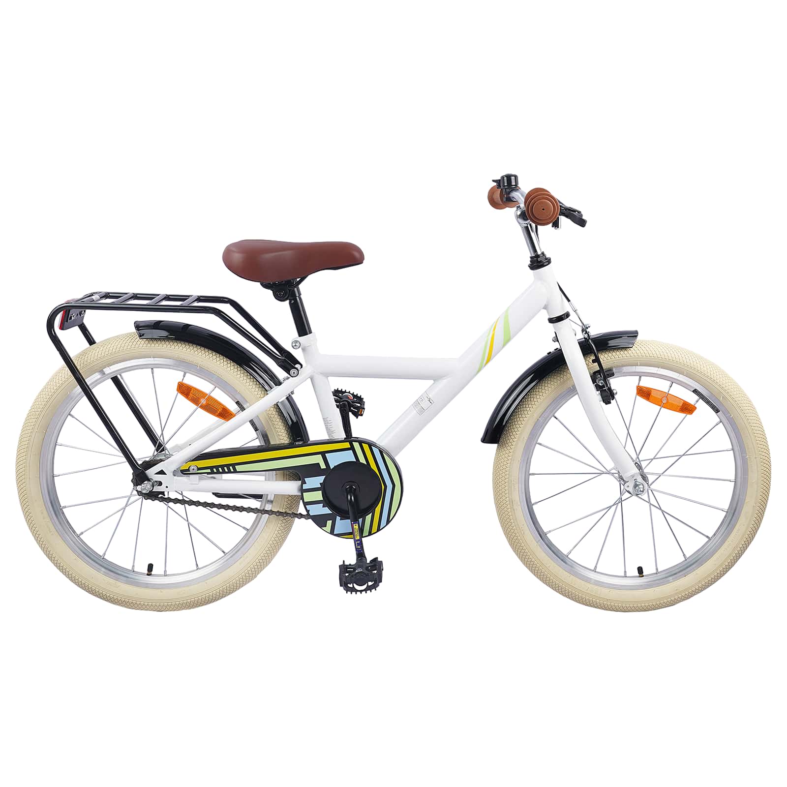 VidaXL vélo enfant 20 pouces pour 6-11 ans blanc