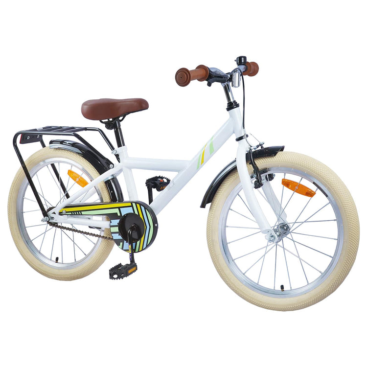 VidaXL vélo enfant 24 pouces pour 8-12 ans blanc
