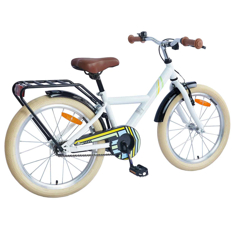 VidaXL vélo enfant 24 pouces pour 8-12 ans blanc