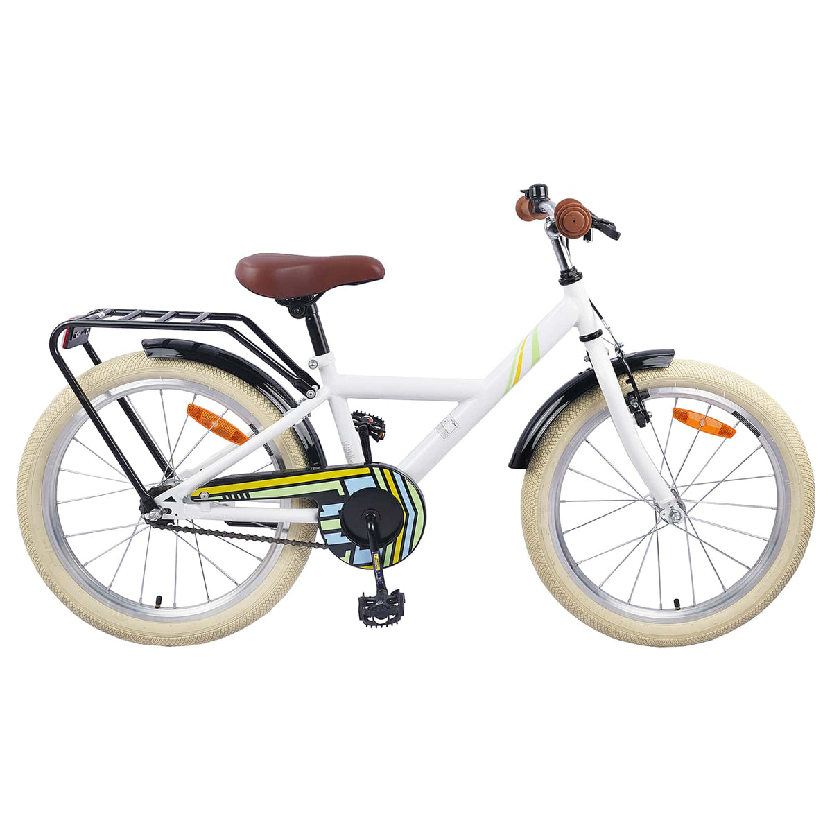 VidaXL vélo enfant 24 pouces pour 8-12 ans blanc