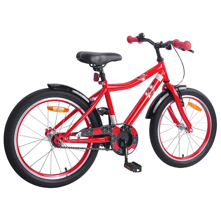 VidaXL vélo enfant 20 pouces pour 6-11 ans rouge
