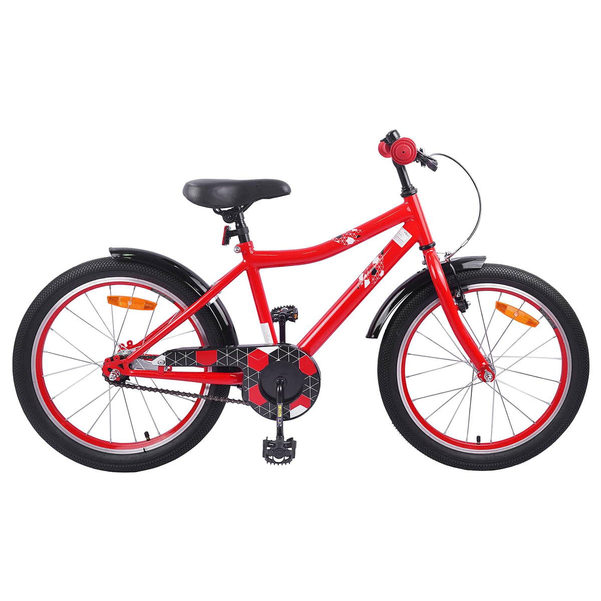 VidaXL vélo enfant 20 pouces pour 6-11 ans rouge