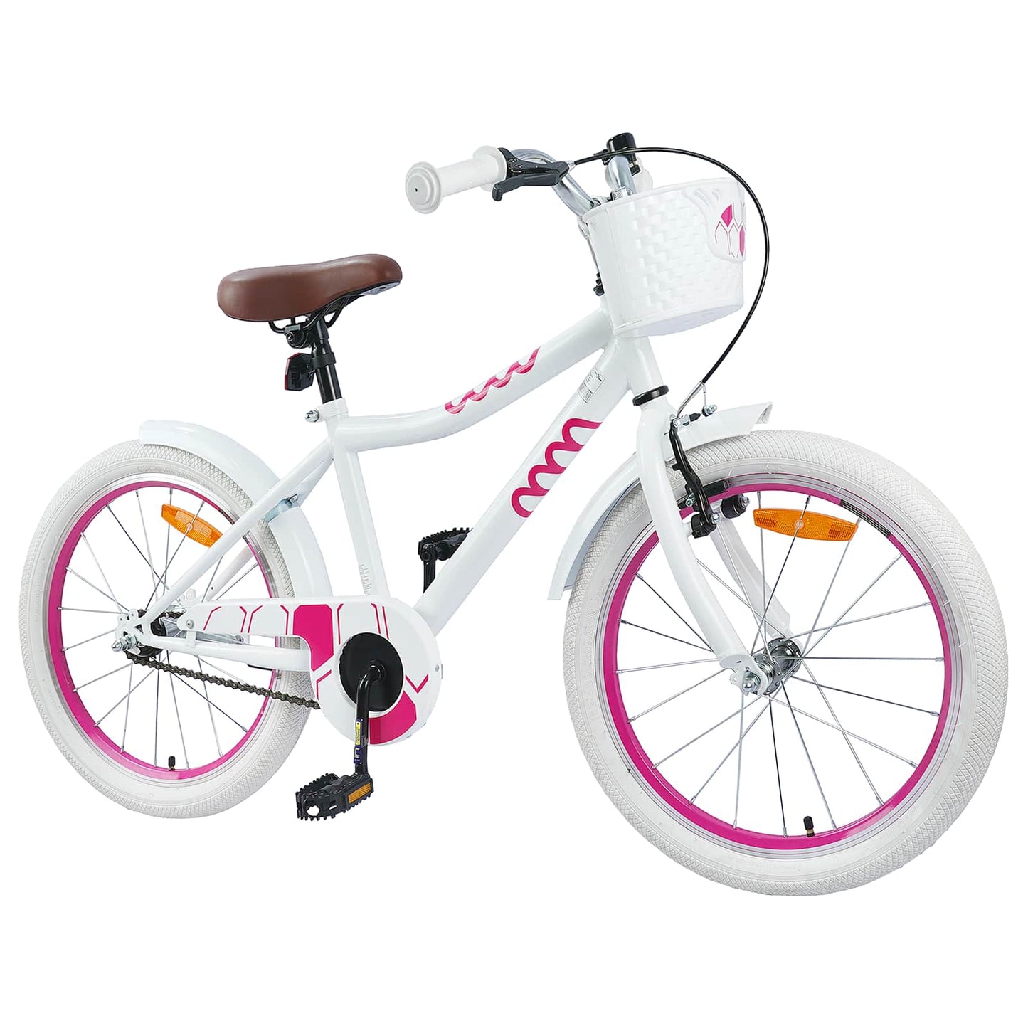 VidaXL vélo enfant 20 pouces pour 6-11 ans blanc