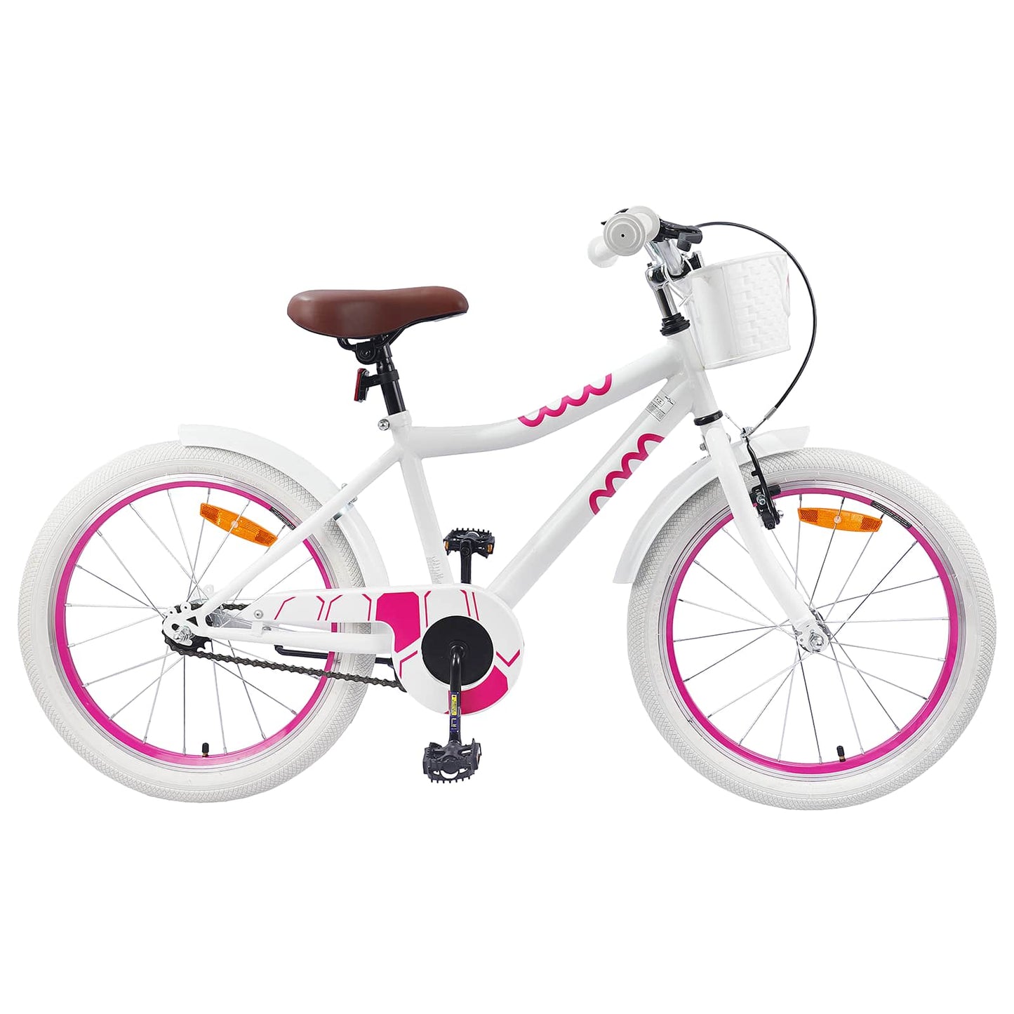 VidaXL vélo enfant 20 pouces pour 6-11 ans blanc