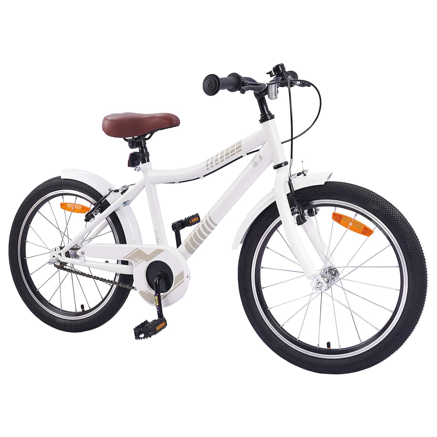 VidaXL vélo enfant 20 pouces pour 6-11 ans blanc