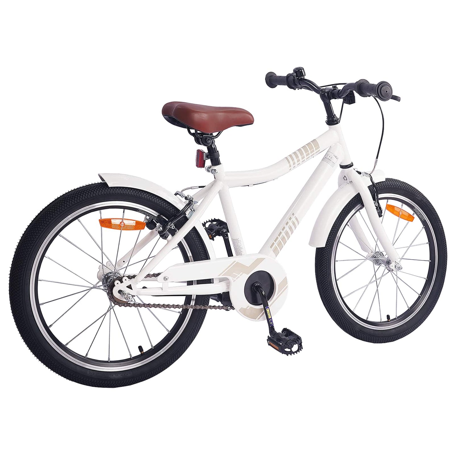 VidaXL vélo enfant 24 pouces pour 8-12 ans blanc