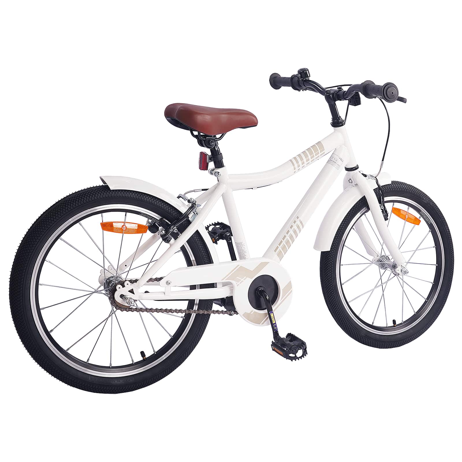 VidaXL vélo enfant 24 pouces pour 8-12 ans blanc