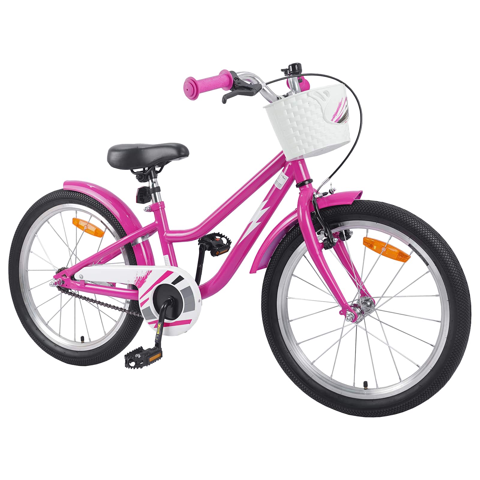 VidaXL vélo pour enfants 20 pouces pour 6-11 ans, rose foncé