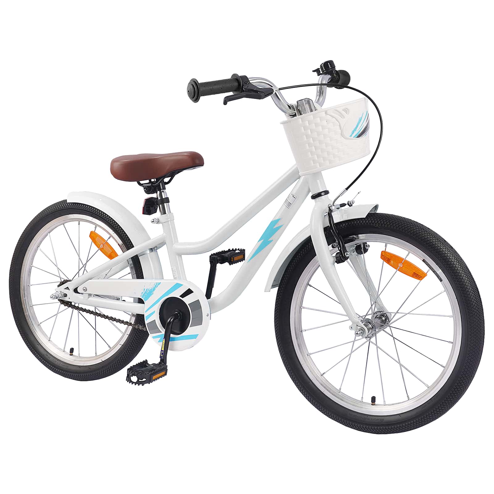 VidaXL vélo enfant 20 pouces pour 6-11 ans blanc
