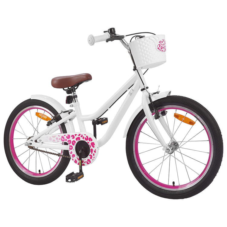 VidaXL vélo enfant 20 pouces pour 6-11 ans blanc