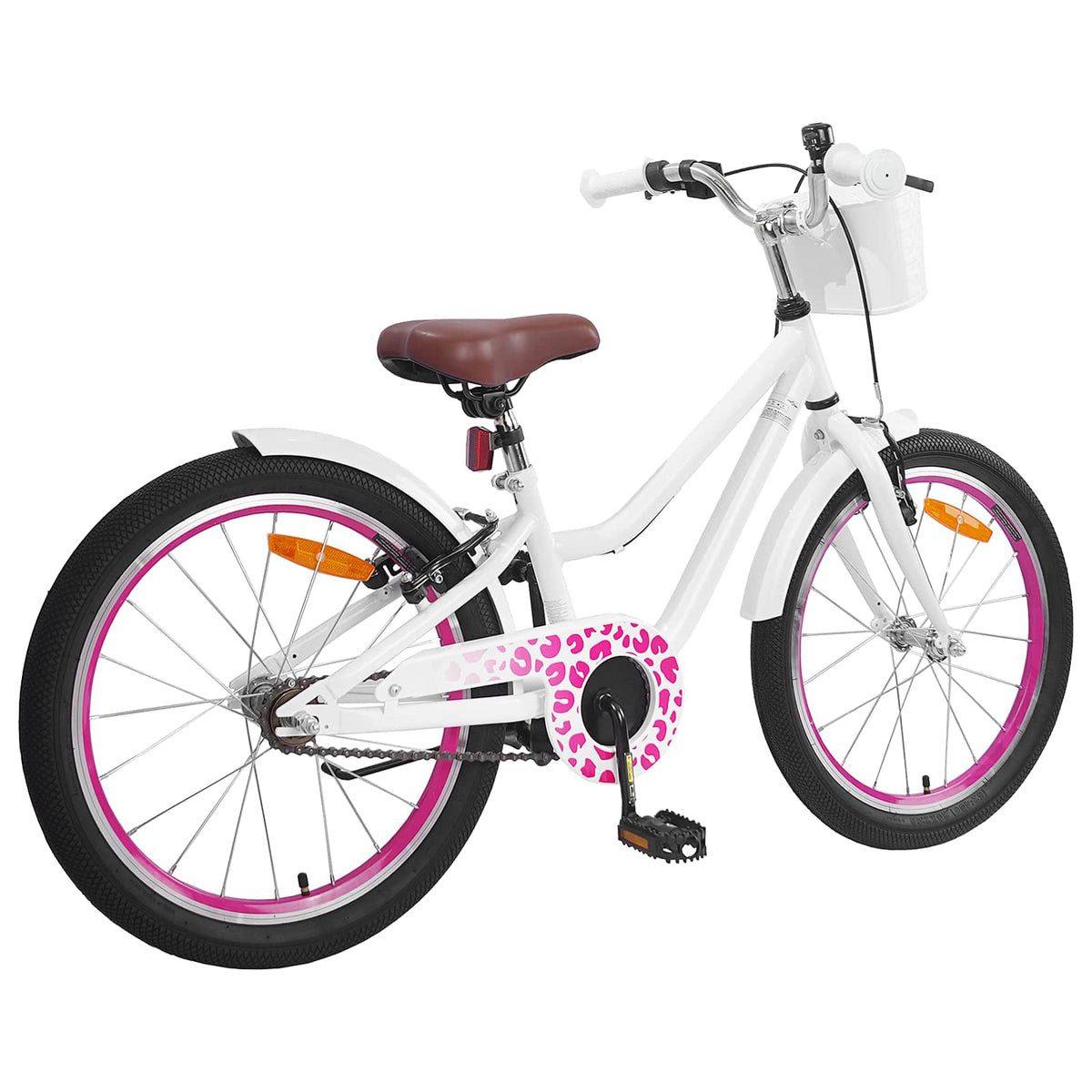 VidaXL vélo enfant 20 pouces pour 6-11 ans blanc
