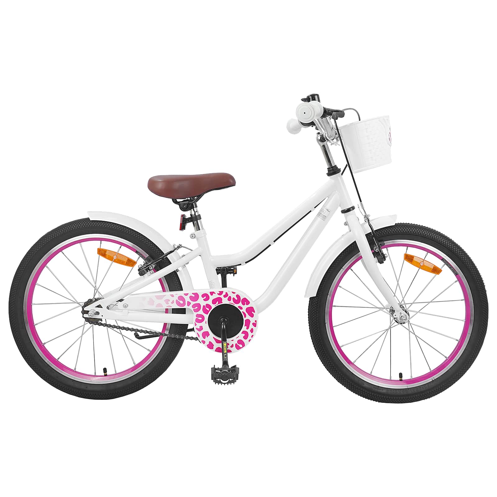 VidaXL vélo enfant 20 pouces pour 6-11 ans blanc