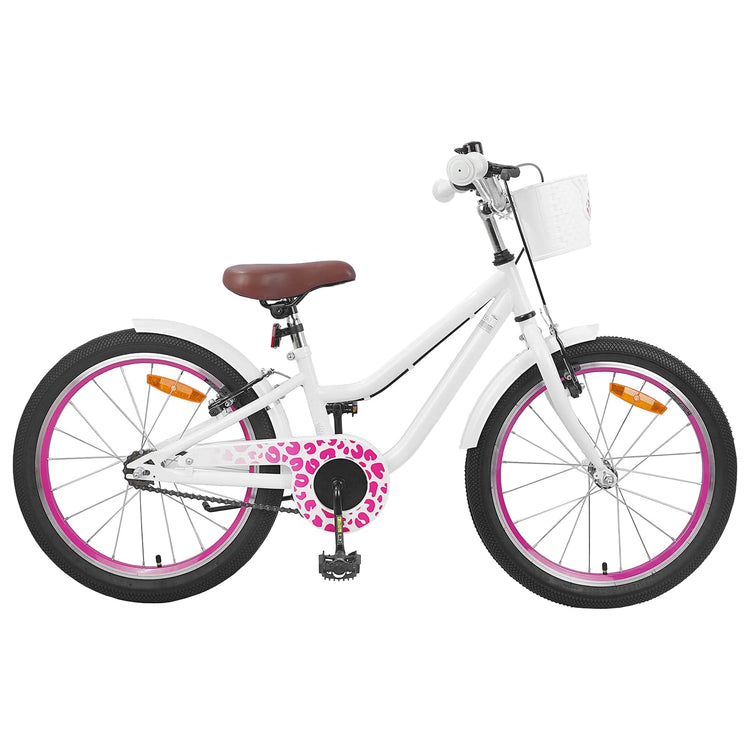 VidaXL vélo enfant 20 pouces pour 6-11 ans blanc
