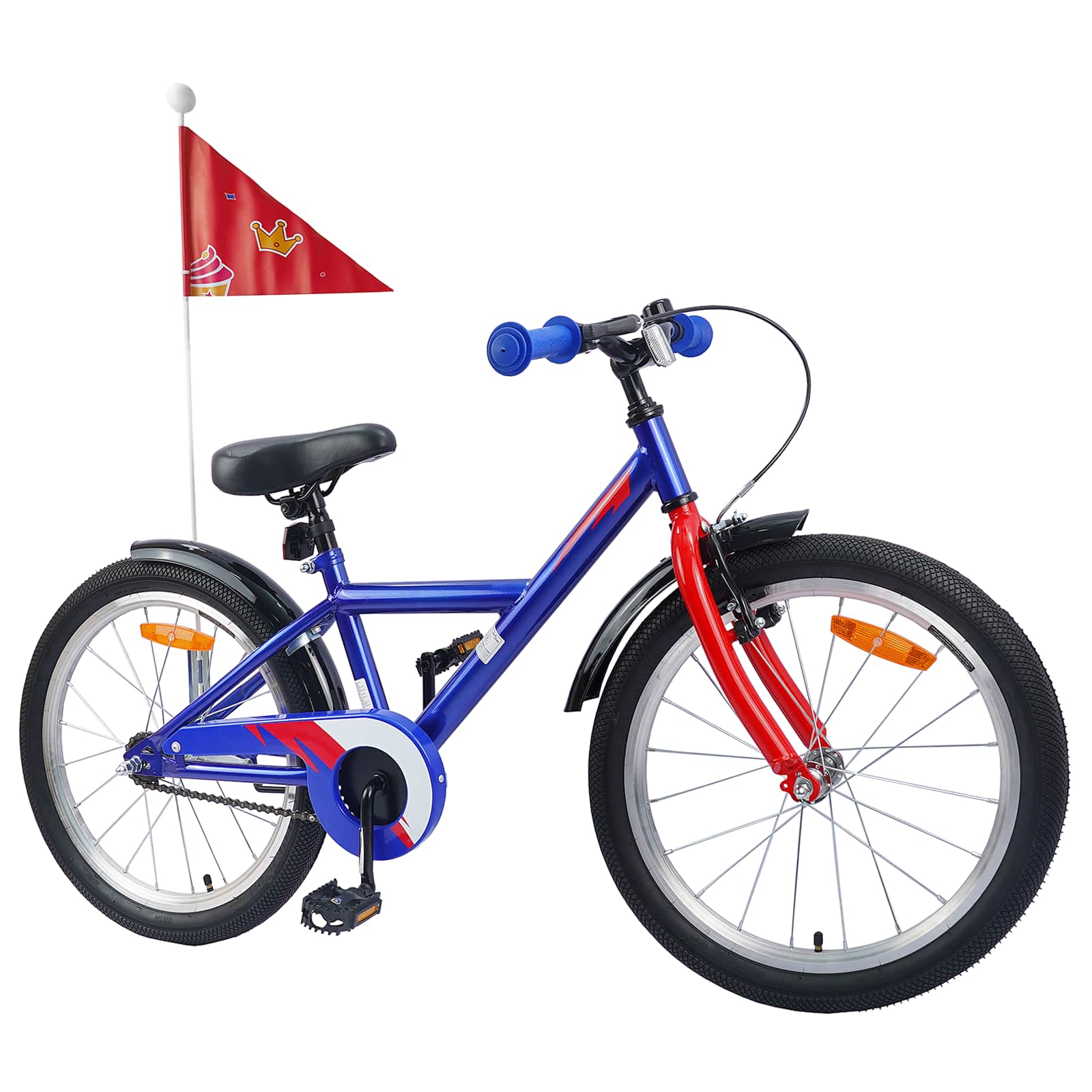 VidaXL vélo pour enfants 20 pouces pour 6-11 ans, bleu foncé