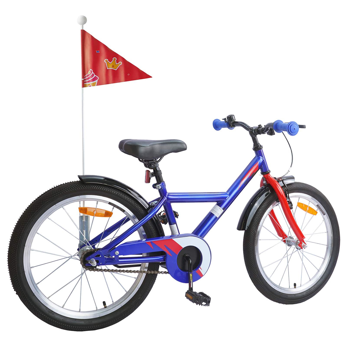 VidaXL vélo pour enfants 20 pouces pour 6-11 ans, bleu foncé