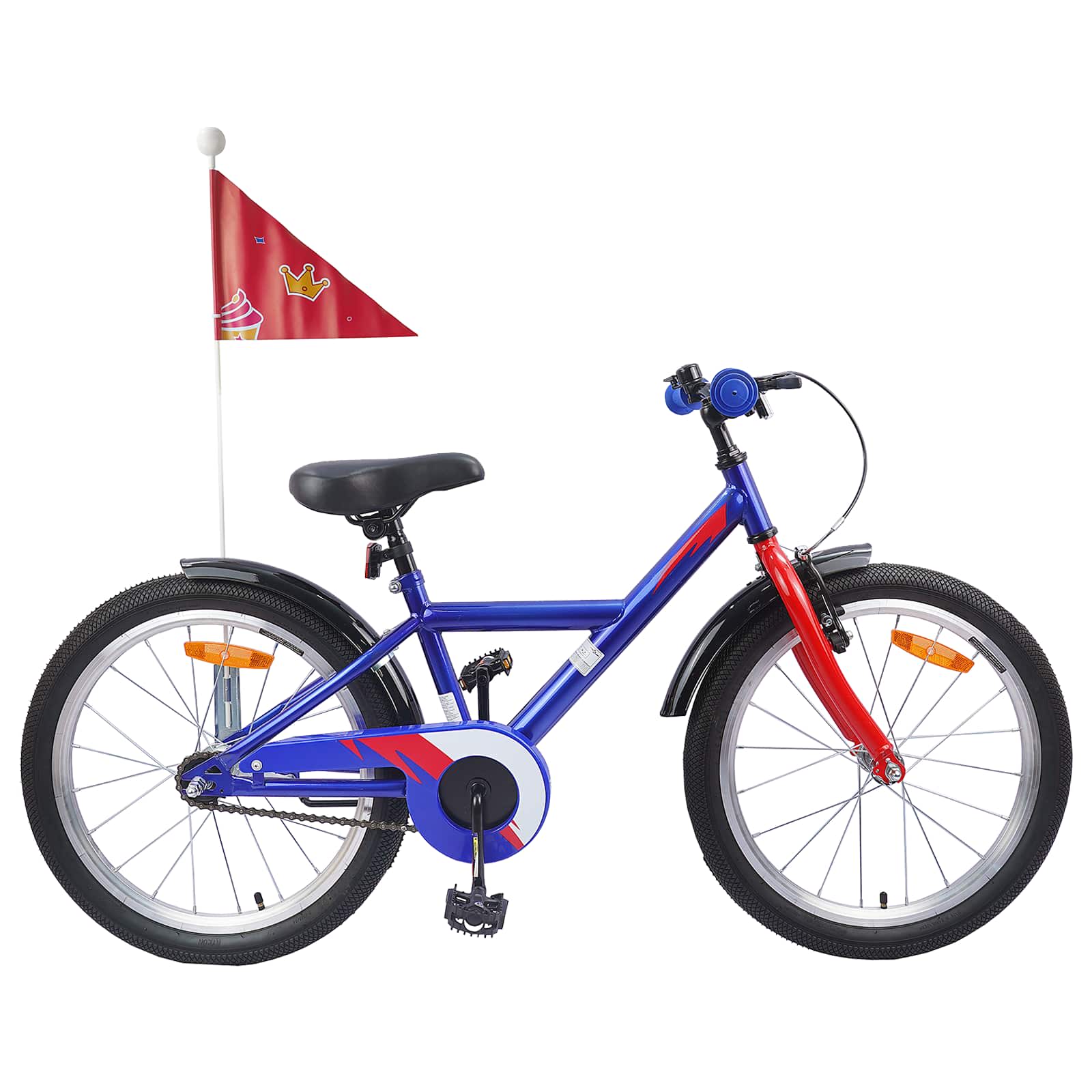 VidaXL vélo pour enfants 20 pouces pour 6-11 ans, bleu foncé