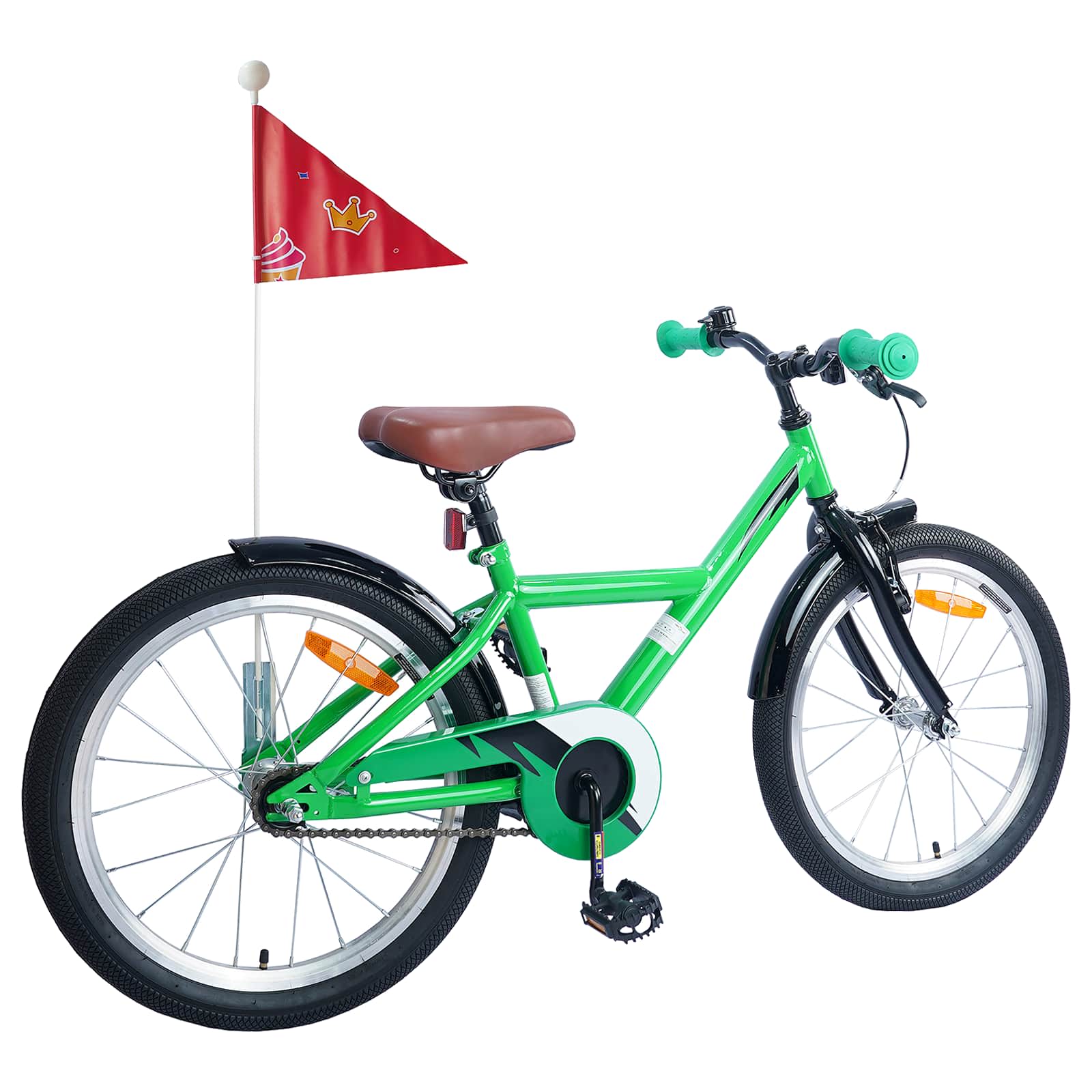 VidaXL vélo pour enfants 20 pouces pour 6-11 ans vert