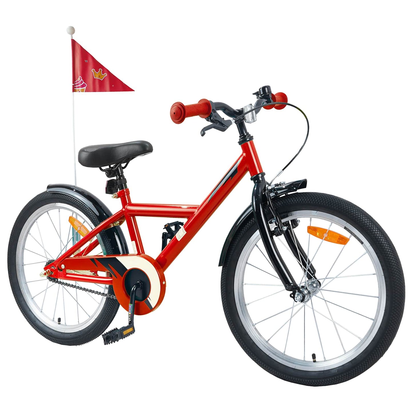 VidaXL vélo enfant 20 pouces pour 6-11 ans rouge